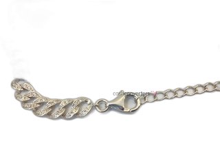 cadena plata 925mm con piedra con circonita 19.5cm