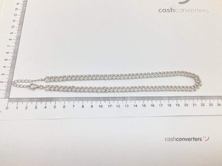 cadena plata 925mm con piedra con circonita 19.5cm