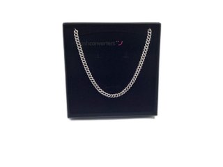 cadena plata 925mm con piedra con circonita 19.5cm