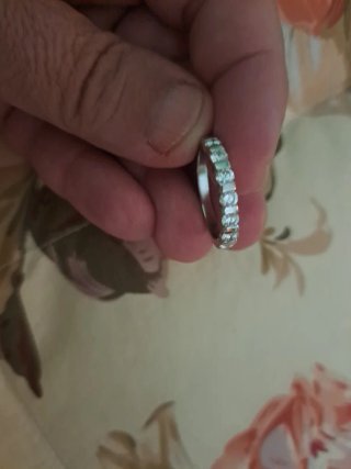 Anillo Oro Blanco 18K Diamantes