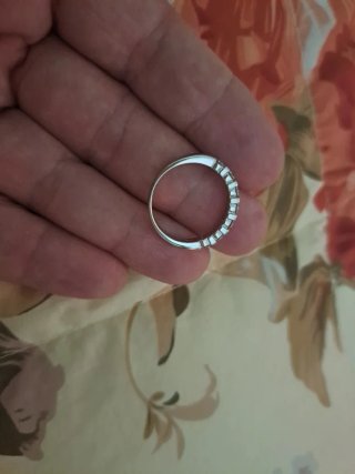 Anillo Oro Blanco 18K Diamantes