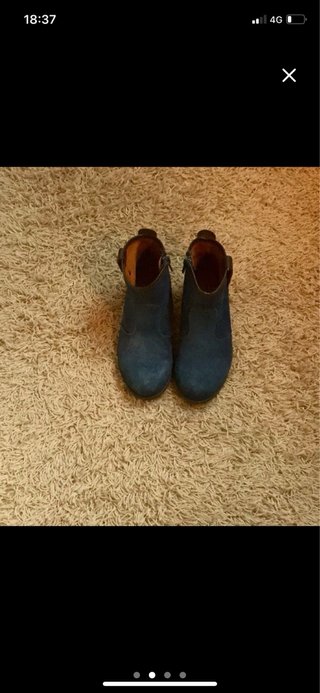 Botines de ante azul marca Conguitos Talla 29