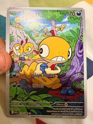 Carta Pokémon Scraggy Básico 70 PS