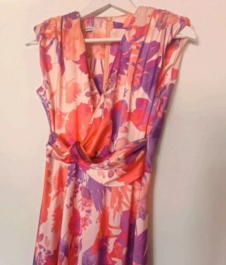 Vestido de fiesta floral mujer