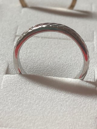 Anillo de acero plateado 16mm