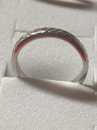 Anillo de acero plateado 16mm