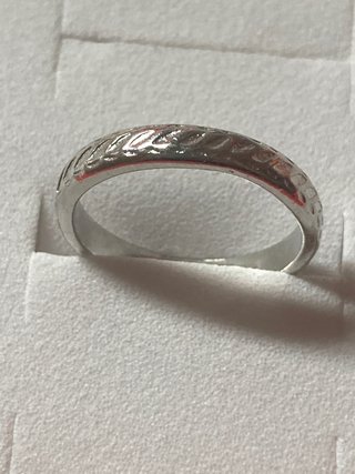 Anillo de acero plateado 16mm