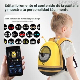 AOMIUN Mochila LED Impermeable Personalizable