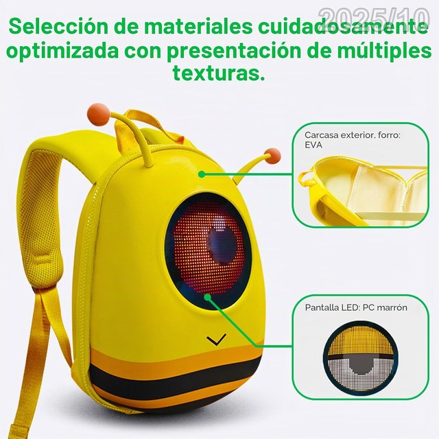 AOMIUN Mochila LED Impermeable Personalizable