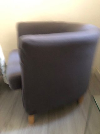 Butaca estilo nórdico gris