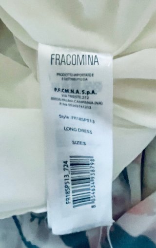 Abito lungo floreale Francomina