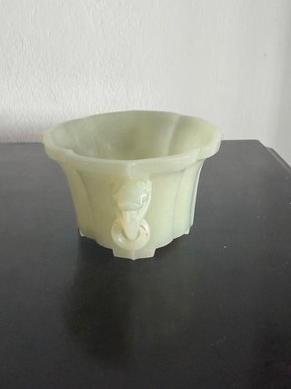 Copa de Jade Pálido - Estilo Chino