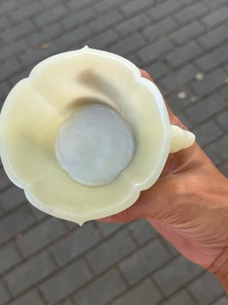 Copa de Jade Pálido - Estilo Chino