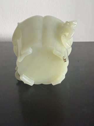 Copa de Jade Pálido - Estilo Chino