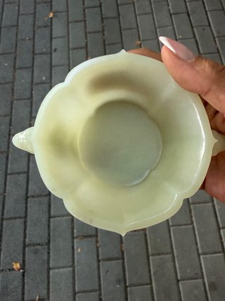 Copa de Jade Pálido - Estilo Chino