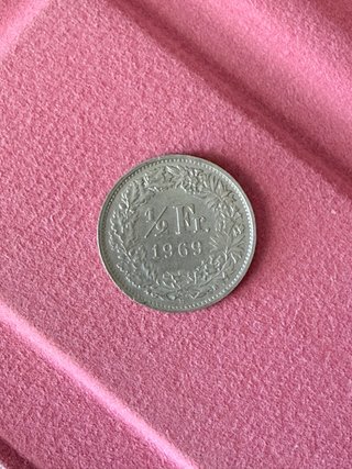 Moneta 1/2 Fr. 1969