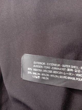 Kimono Zara Talla M/S Bordado Negro Multicolor