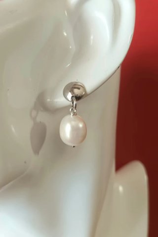 Pendientes Perlas Naturales Plata 925