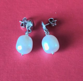 Pendientes Perlas Naturales Plata 925