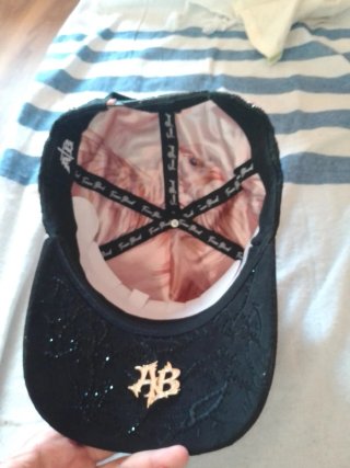 Gorra NY Negra con Cruces y Diamantes reales