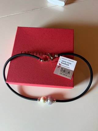 Collar perla Orquidea