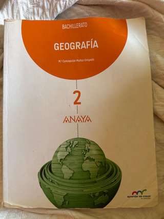 Geografía, 2 Bachillerato