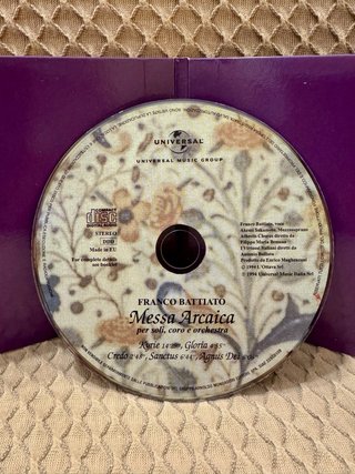 Messa Arcaica CD Franco Battiato