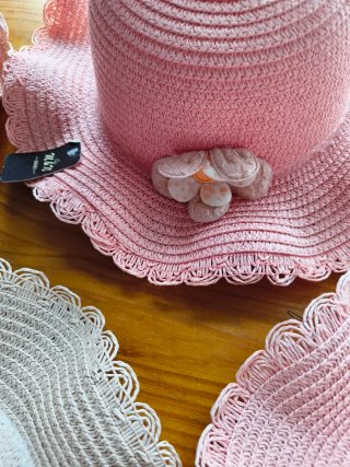6 Sombreros de Paja para Niña