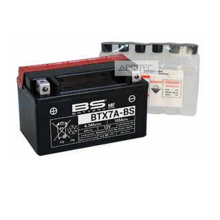 BATERÍA BS BTX7A-BS YTX7A-BS APRILIA BENELLI DAELIM HONDA KAWASAKI PEUGEOT SUZUKI