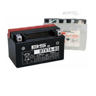 BATERÍA BS BTX7A-BS YTX7A-BS APRILIA BENELLI DAELIM HONDA KAWASAKI PEUGEOT SUZUKI