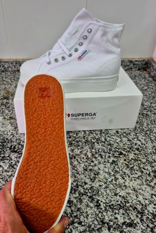 Zapatillas Superga Blancas Mujer Talla 38.