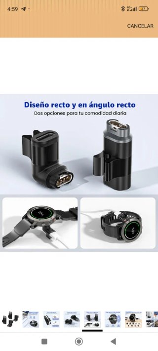 Adaptador USB-C a Cargador Reloj Garmin