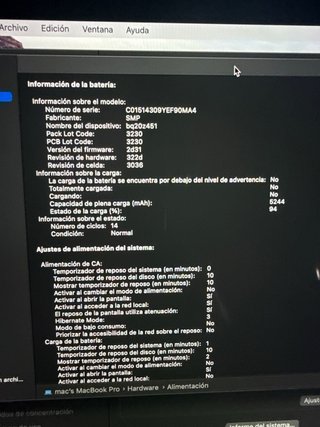 MacBook Pro 13 2018 i7 4 núcleos 500GB SSD