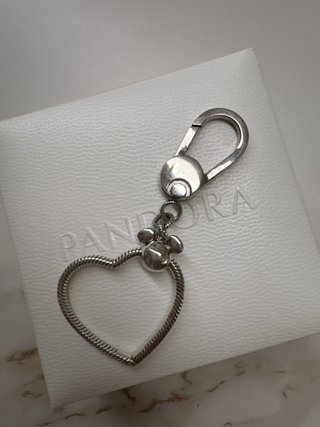 Llavero Corazón Pandora Mickey Plata