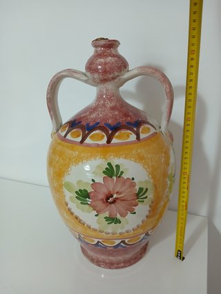Vaso Anfora Ceramica Maiolica Vintage 42cm