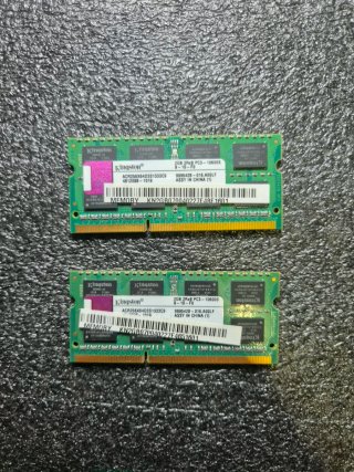 2x Kingston DDR3 SO-DIMM 2GB RAM (4GB Total)