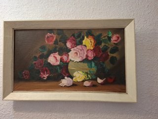Cuadro Flores Pintado a Mano