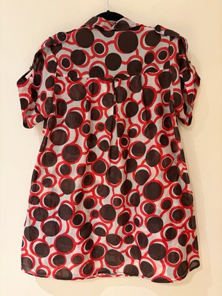 Vestido Zara Retro Estampado Círculos