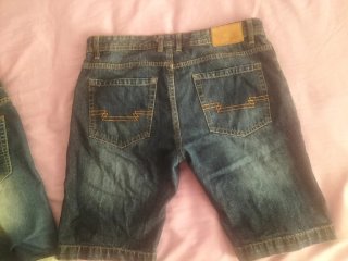 Pantalones vaqueros pirata azules