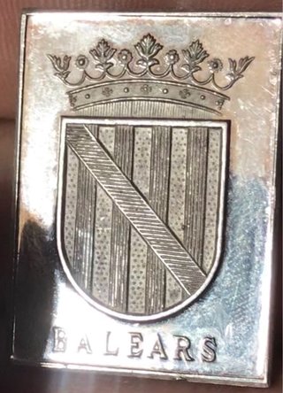 Rectángulo Plata Pura 999 Baleares Escudos España