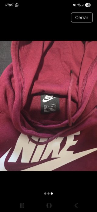 Sudadera Nike Burdeos