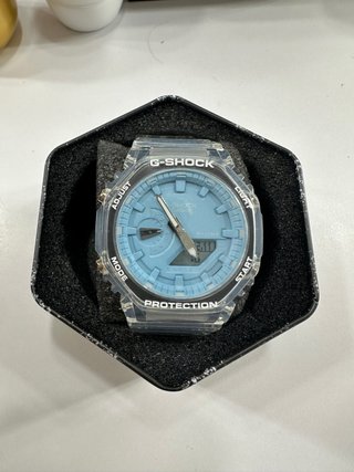 Reloj G-Shock Transparente Azul