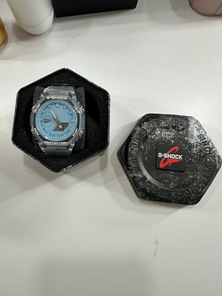 Reloj G-Shock Transparente Azul