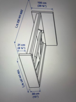 Estructura de cama color blanco MARM 140 x 200 cm