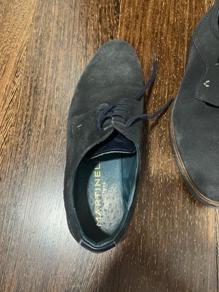 Zapatos Martinelli Hombre Ante Azul Marino
