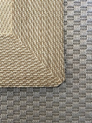Alfombra Vinílica Beige y Marrón