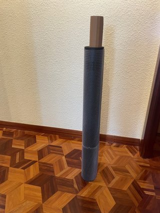 Alfombra Vinílica Beige y Marrón