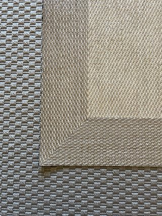 Alfombra Vinílica Beige y Marrón