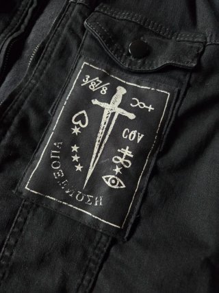 Denim alternative esoteric jacket-grunge style