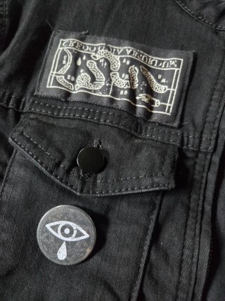 Denim alternative esoteric jacket-grunge style